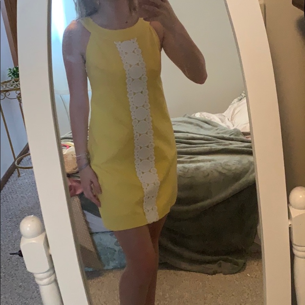 Yellow Lilly Pulitzer dress